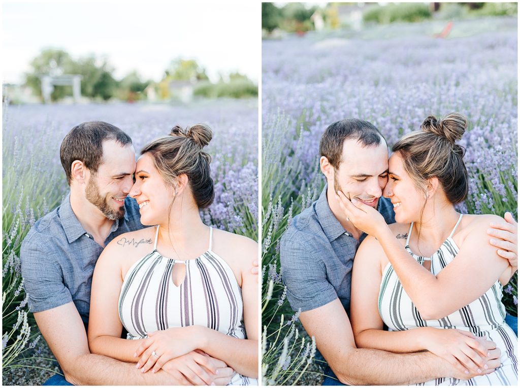 Swimming in a sea of lavender Boise Engagement Session