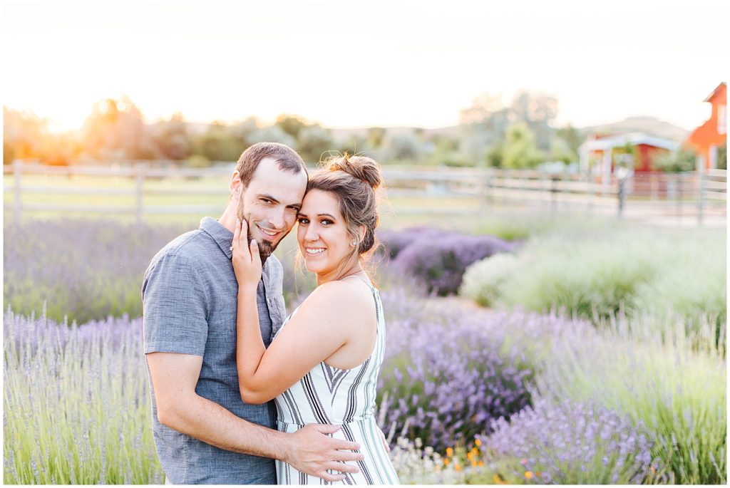 Boise Lavender Field Engagements in Eagle Idaho