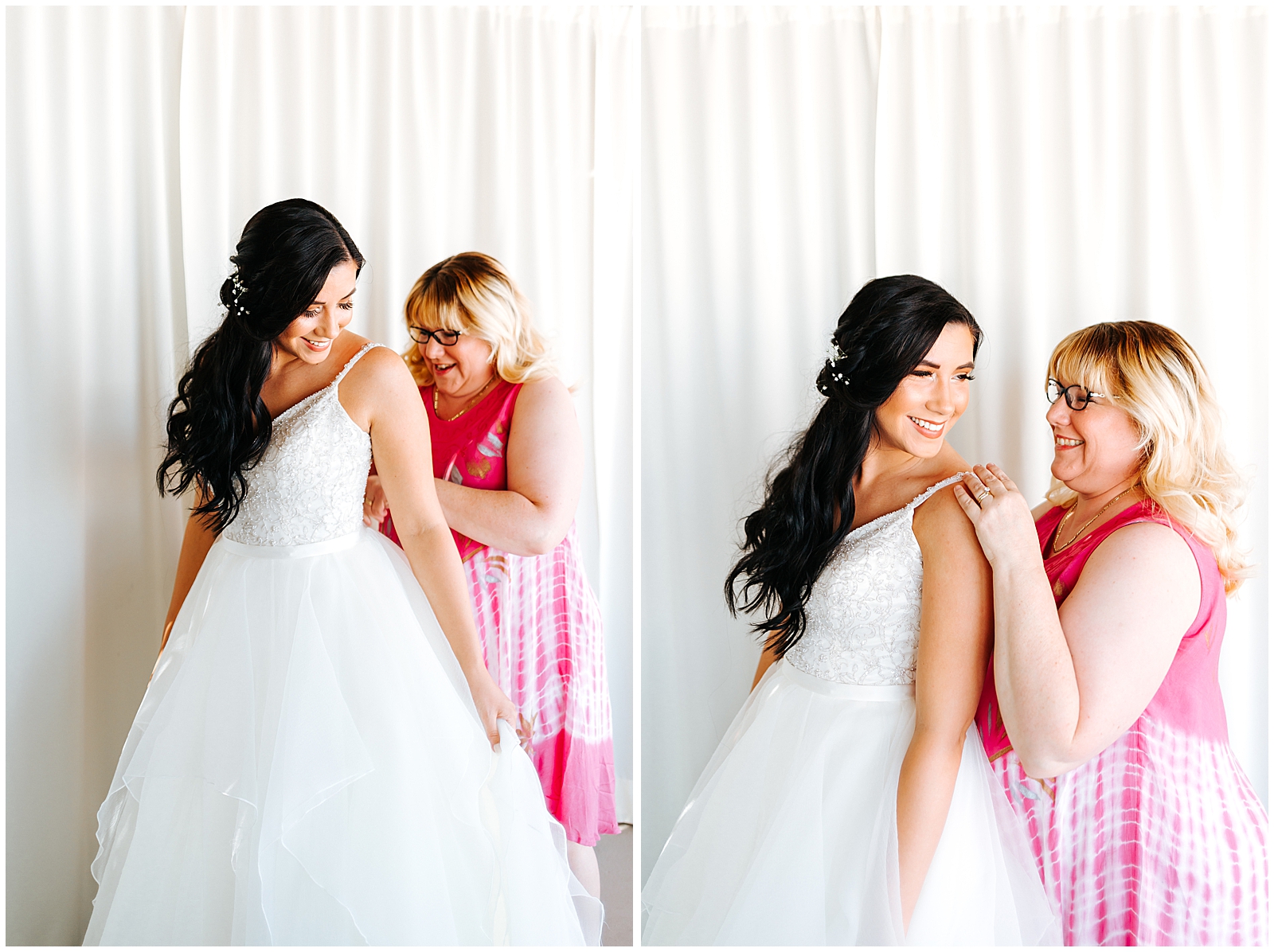 Bride and mother getting ready by Karli Elliott Photography