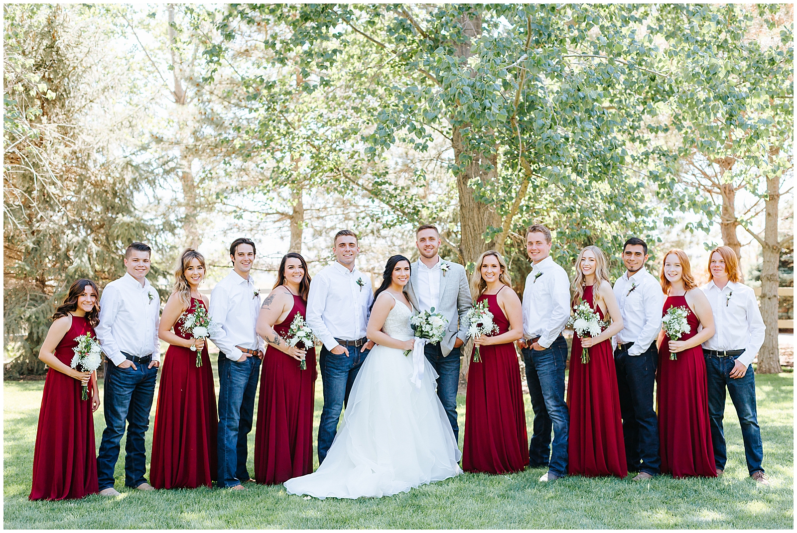 Bridal Party at Fox Canyon Vineyards