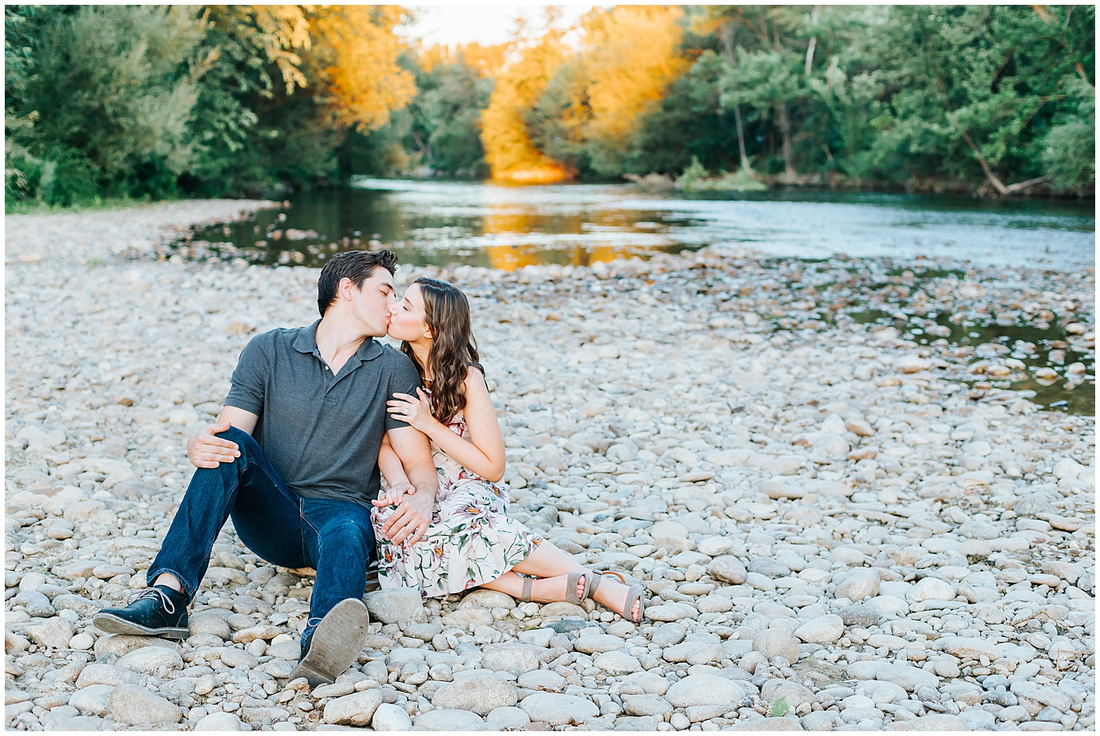 Summer Engagement Session on the Boise River 