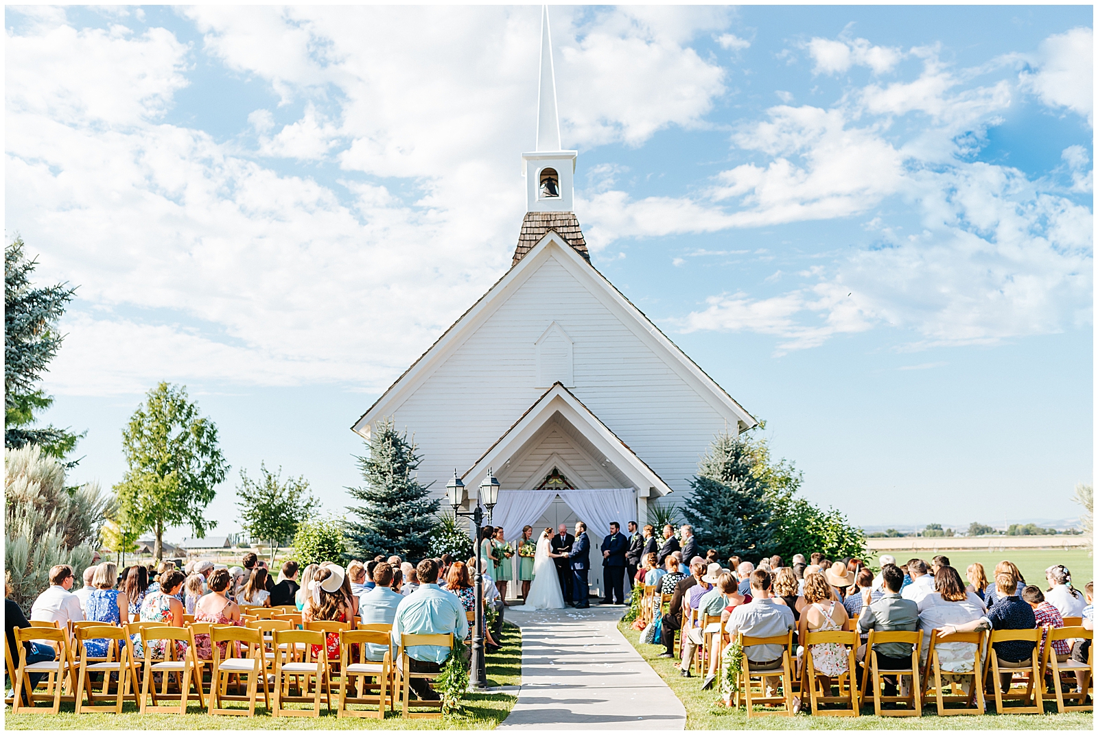 Still Water Hollow Wedding Ceremony White chapel