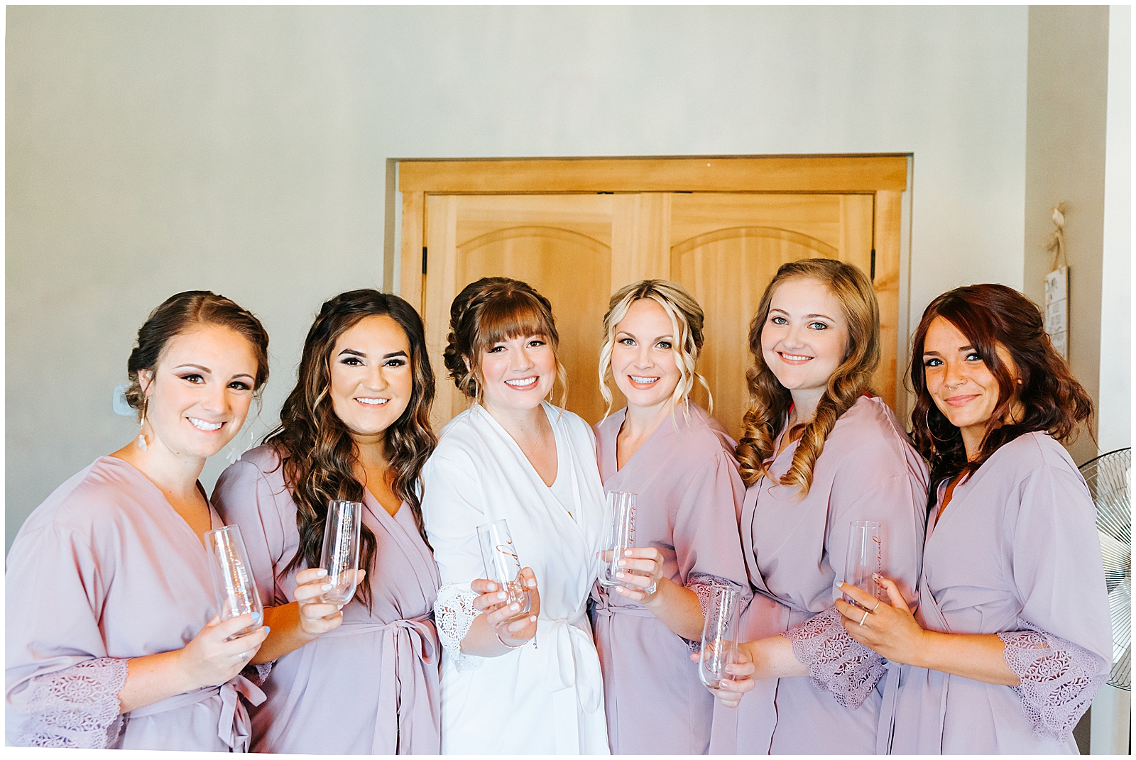 Bridesmaids in Robes at Still Water Hollow
