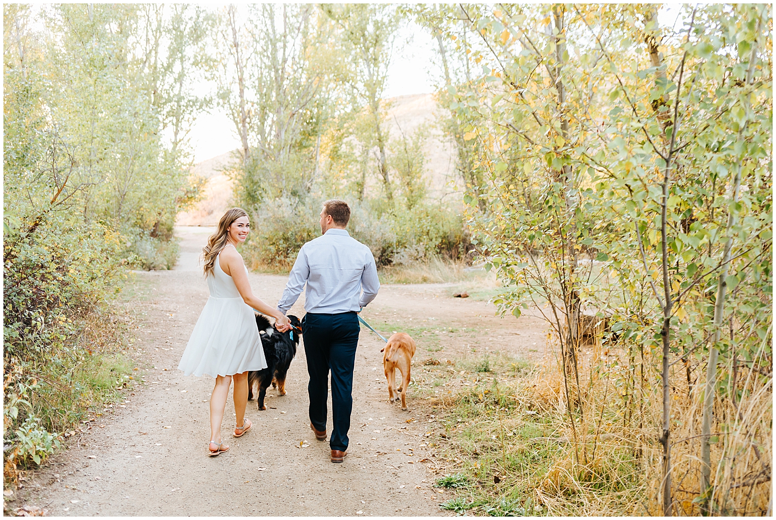 Engagement Session with Dogs Boise Idaho