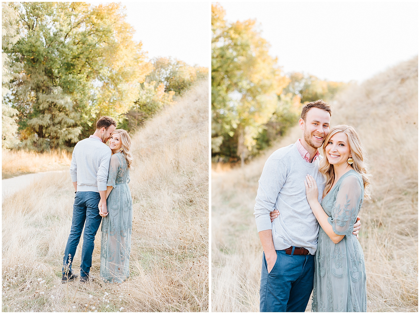 Dreamy Fall Engagement Session in the Boise Foothills