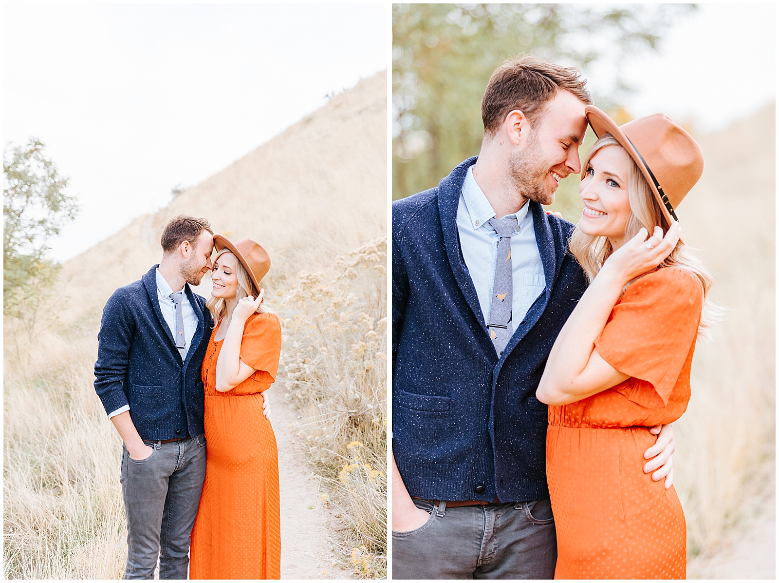 Boise Foothills Engagement Photos Light and Airy Photography