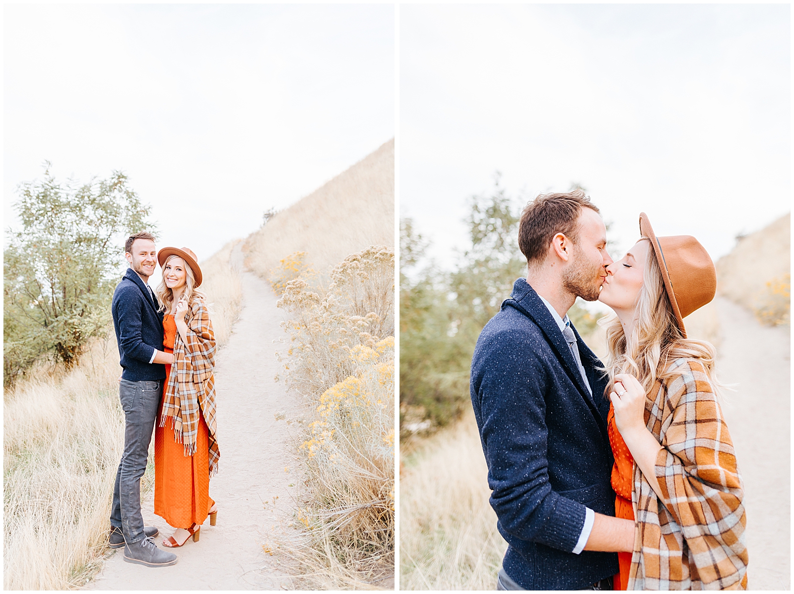 Dreamy Fall Engagement Photos Boise Foothills