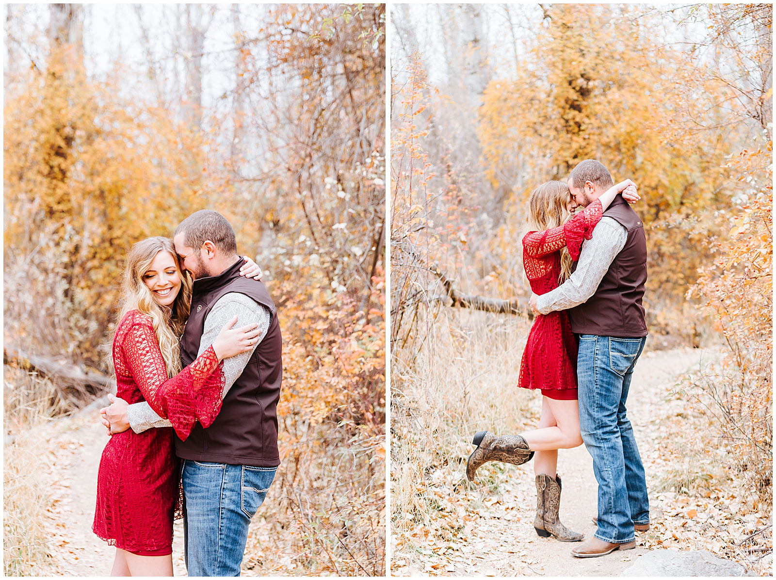 October Foothills Rustic Engagement