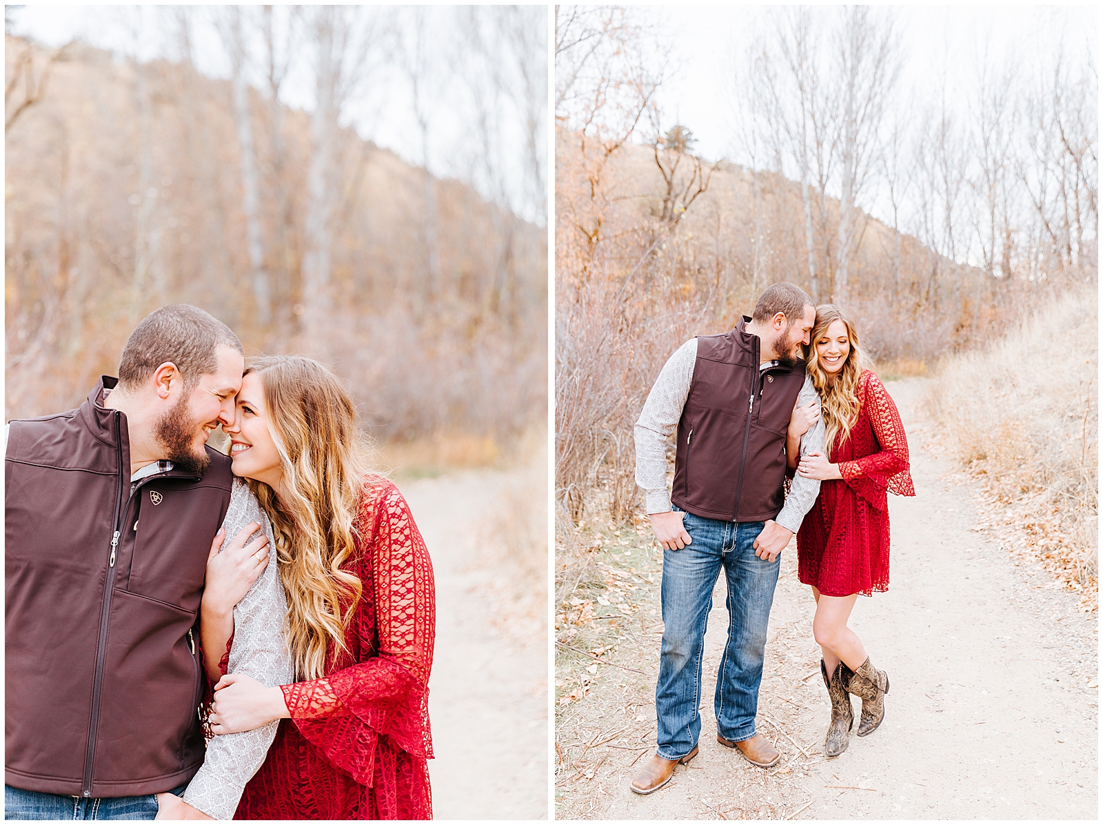 October Foothills Rustic Engagement