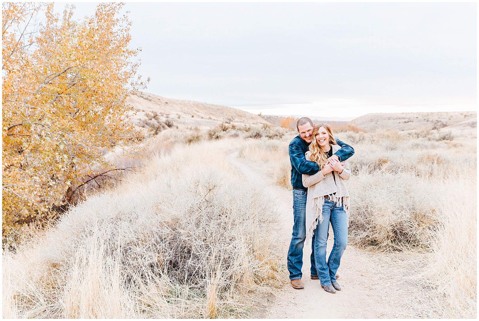 October Foothills Rustic Engagement Session