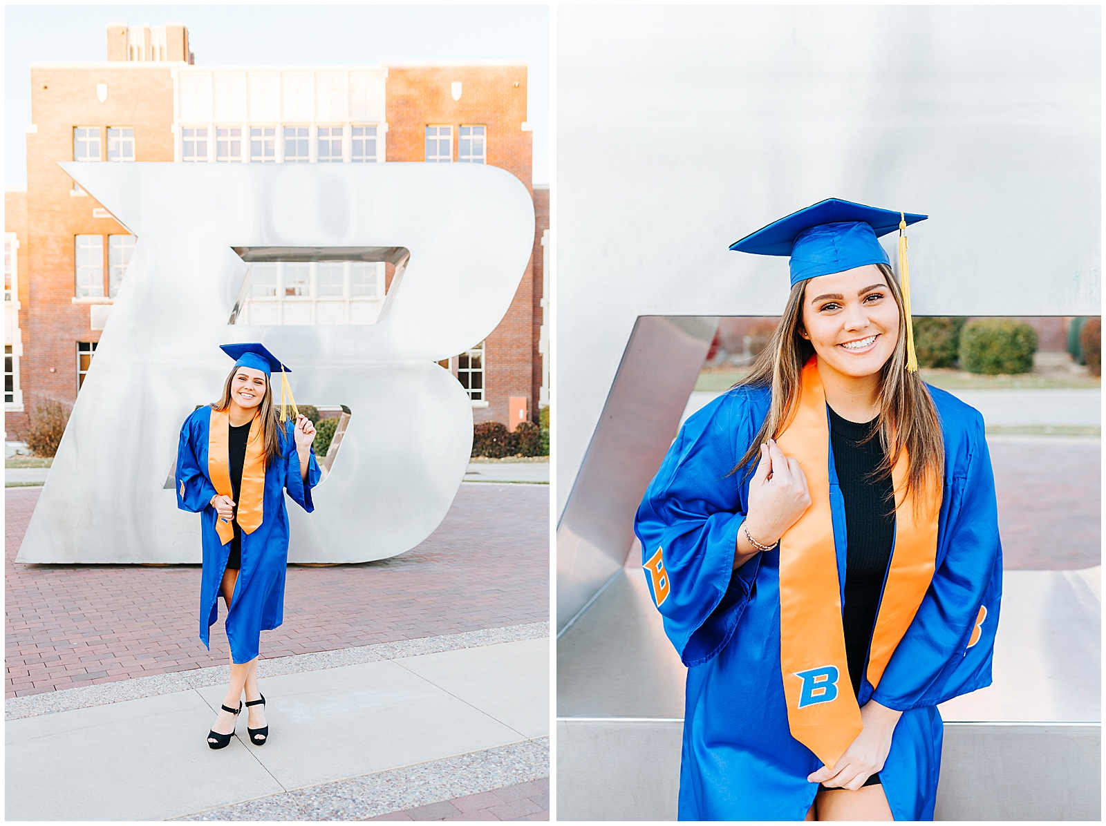 Boise State University Cap & Gown at the B