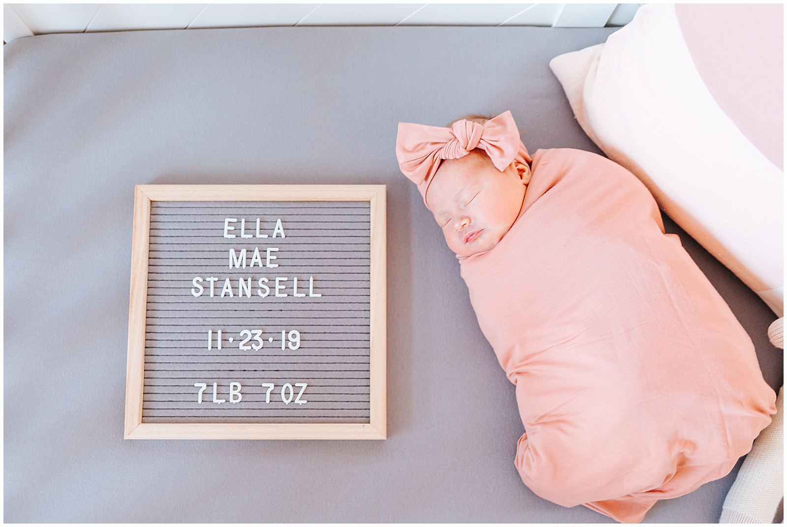 Newborn Lifestyle with Letter Board