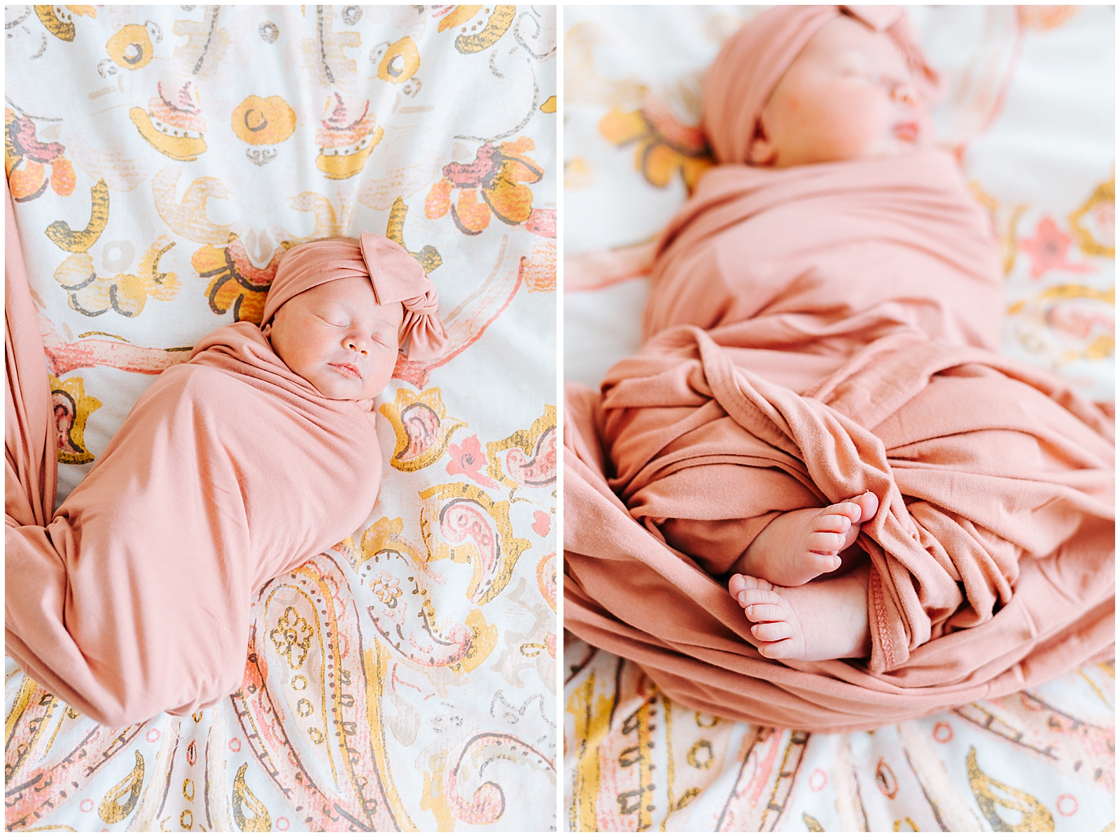 Lifestyle Newborn Pretty in Pink in Home Session