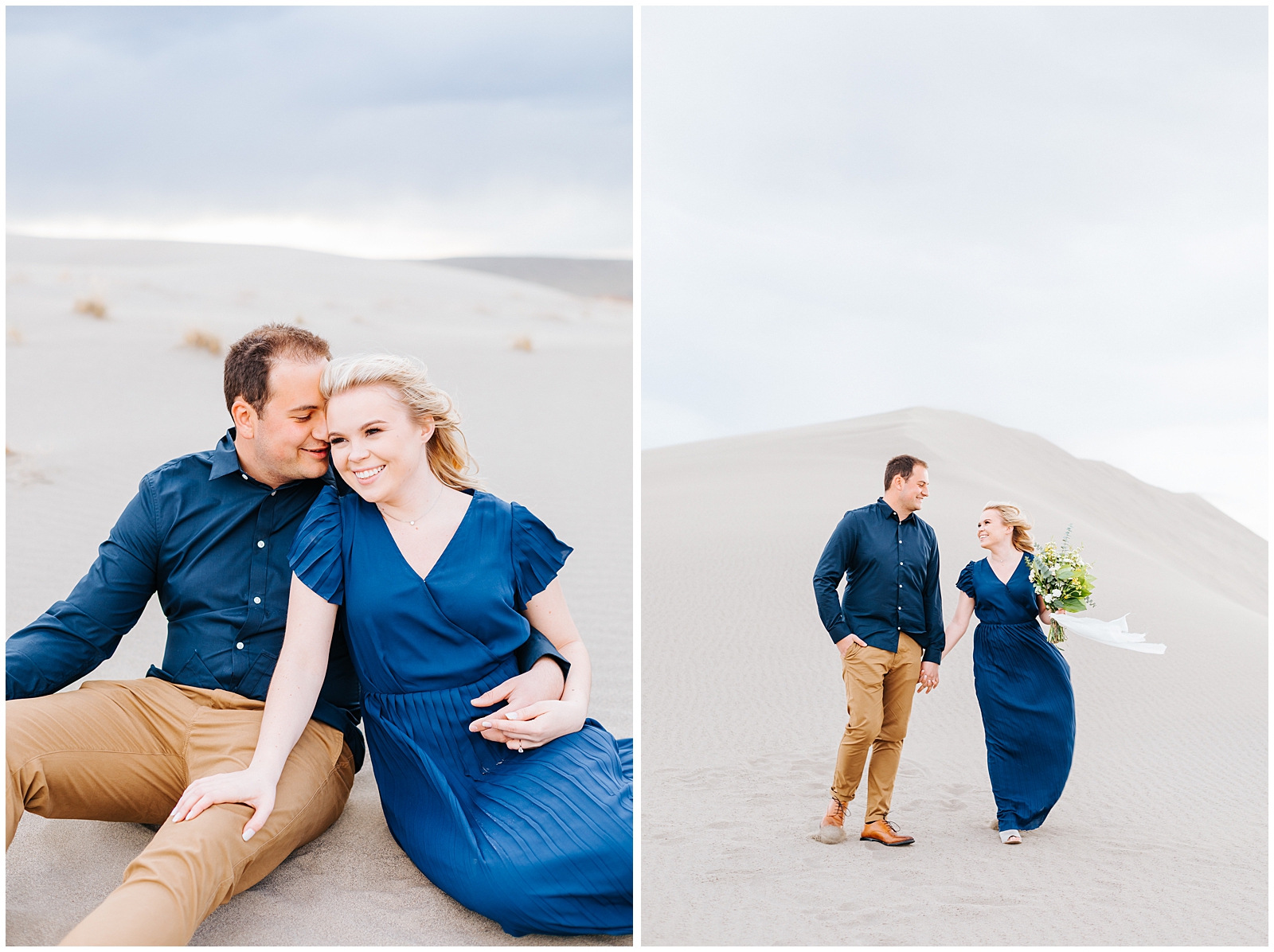 Stormy Sand Dunes Engagement Session