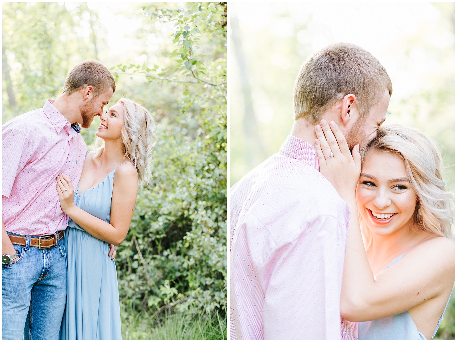 Boise River Spring Engagement Photos Light and Airy Photography