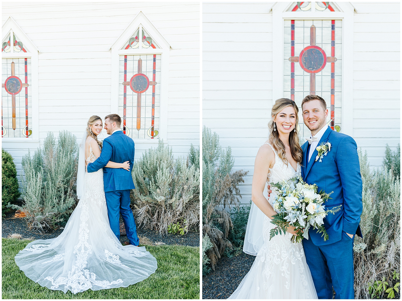 Intimate Still Water Hollow Wedding Bride and Groom Portraits