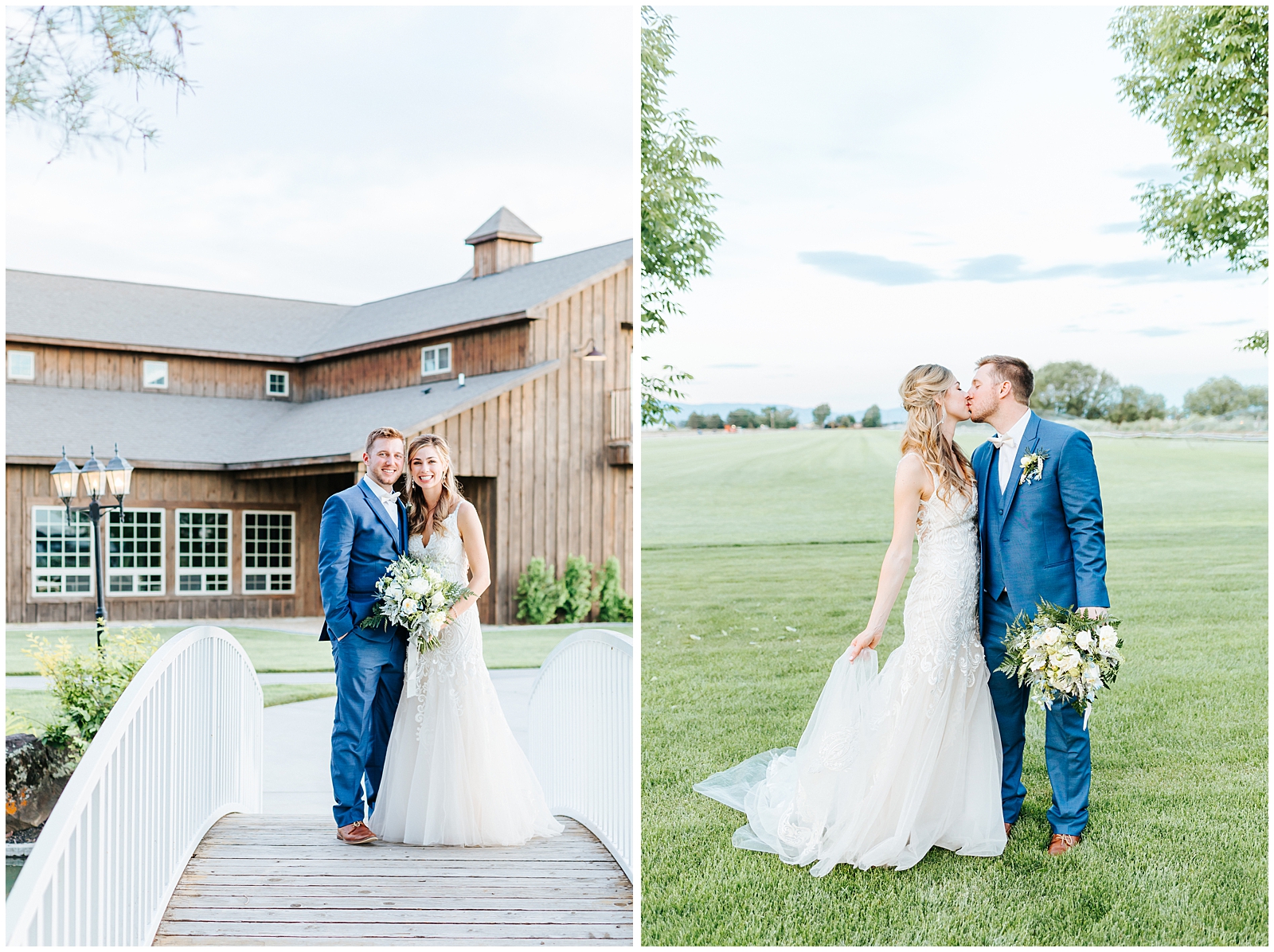 Intimate Still Water Hollow Wedding Husband and Wife Golden Hour Portraits