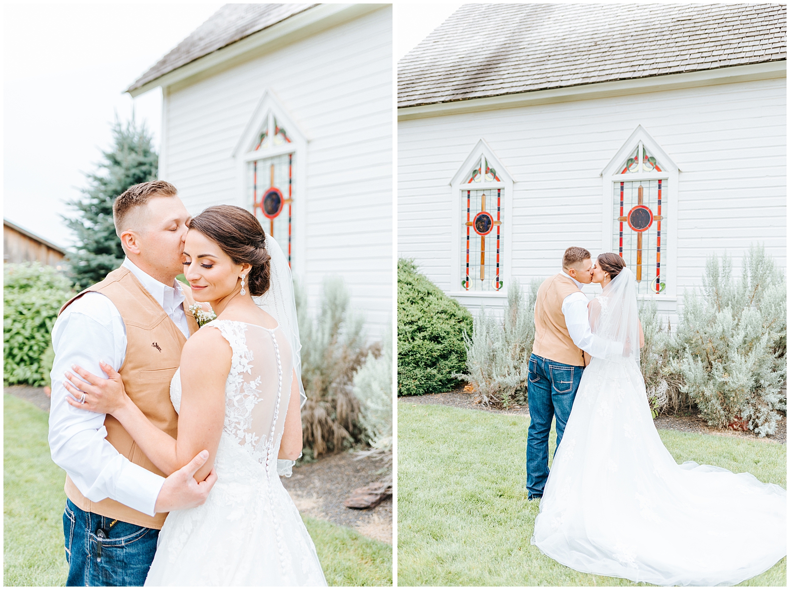 Rustic Chic Still Water Hollow Wedding Bride and Groom Portraits