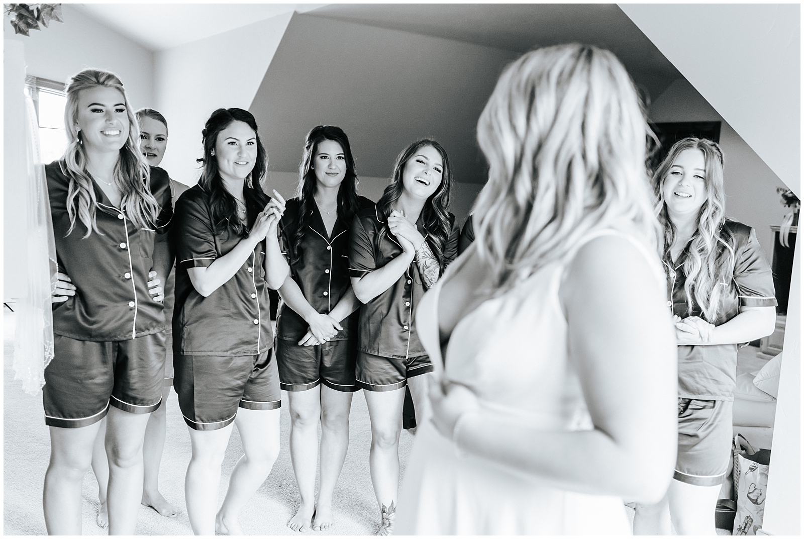 Reveal to the bridesmaids