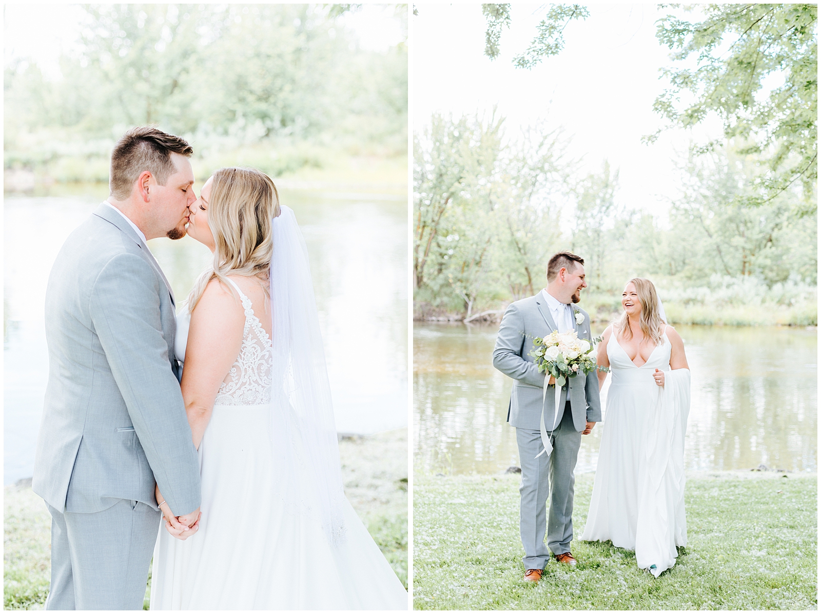 Bride and Groom Portraits at White Willow Estate Wedding