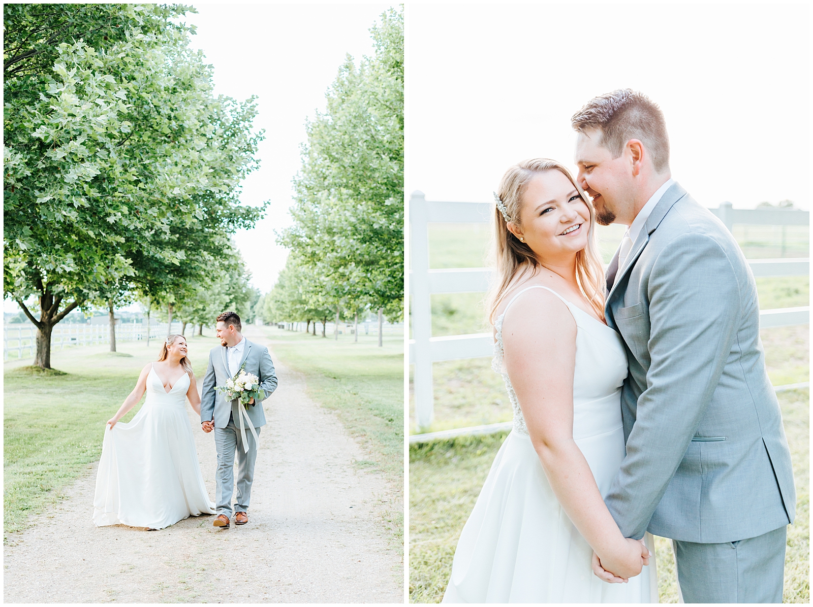 Husband and Wife Sunset Portraits at White Willow Estate Wedding in Star, Idaho