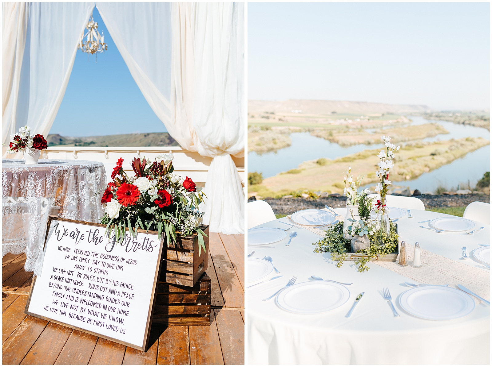 Reception Details at Fox Canyon Vineyards Wedding