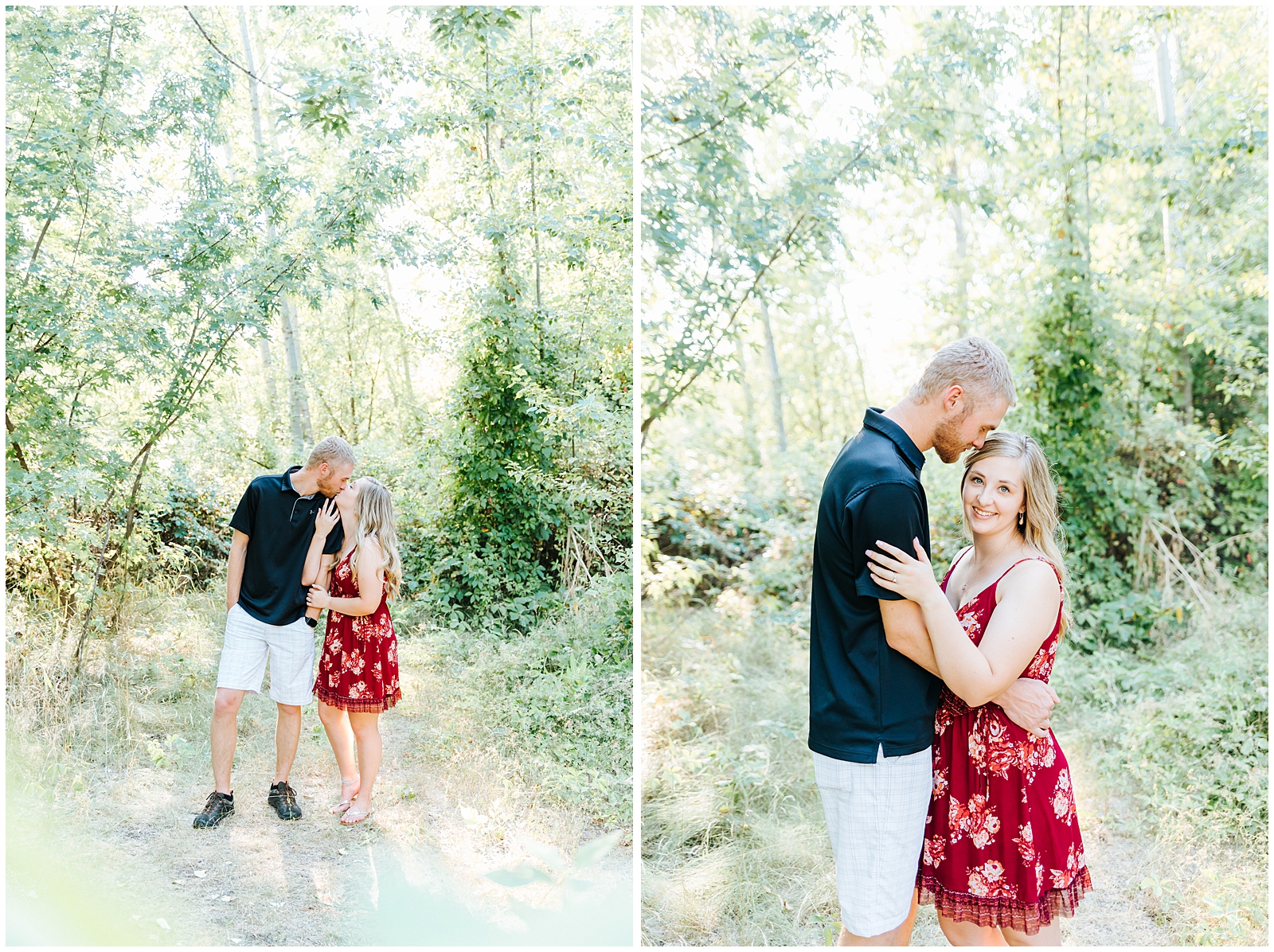 Summer Engagement Session by the Boise River
