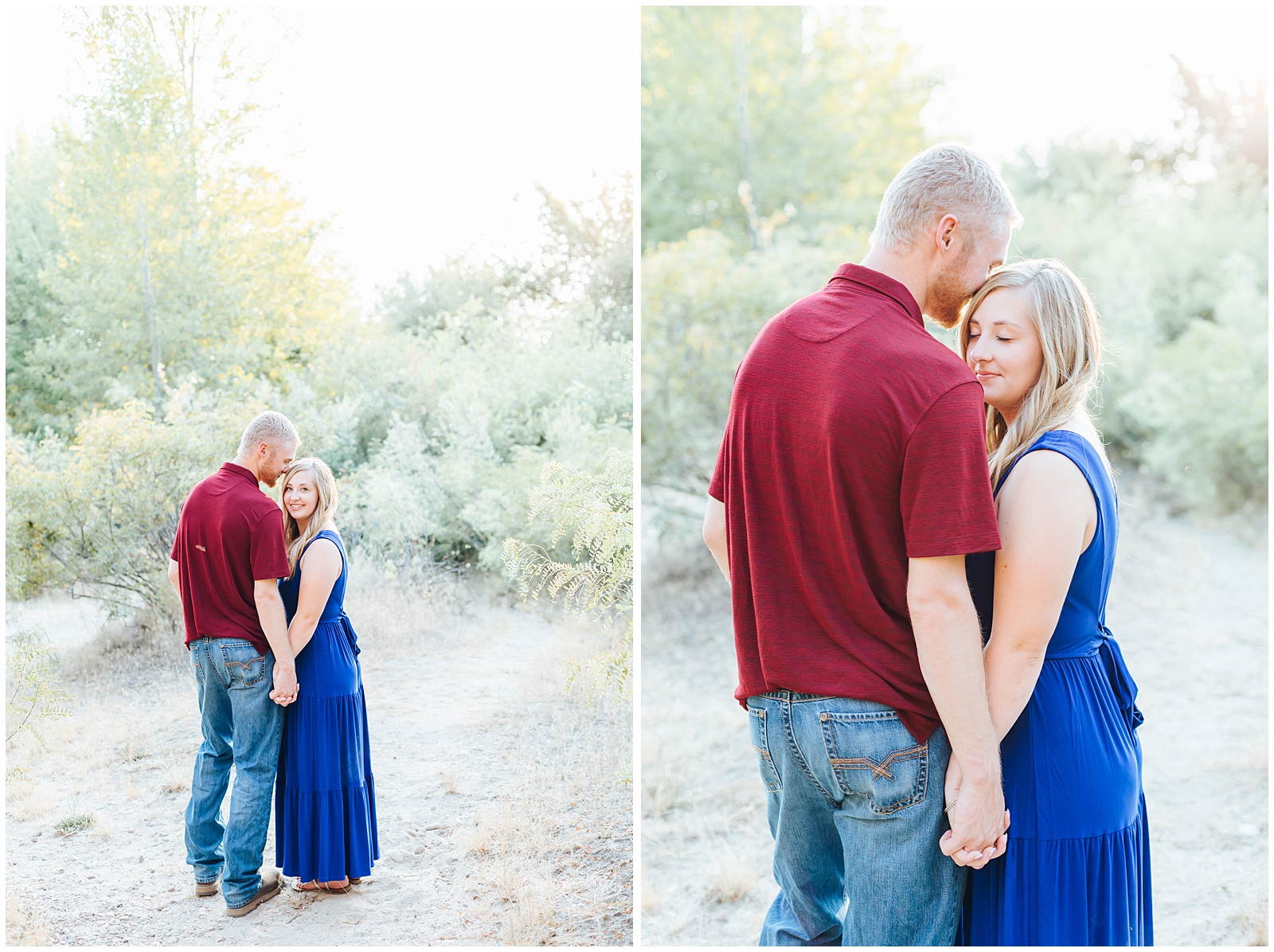 July Boise River Engagement in Eagle, Idaho