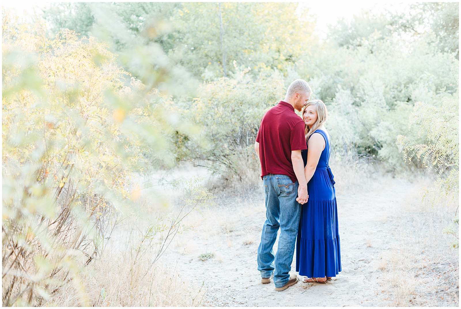July Boise River Engagement Session in Eagle, Idaho