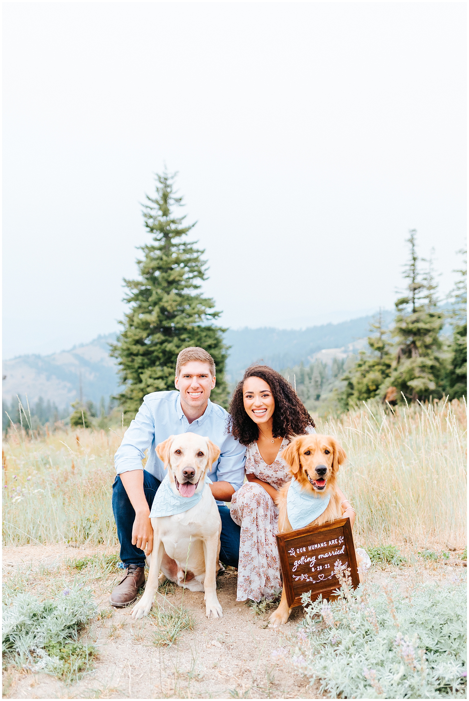 Bogus Basin Summer Engagement with Dogs - Our Humans are Getting Married