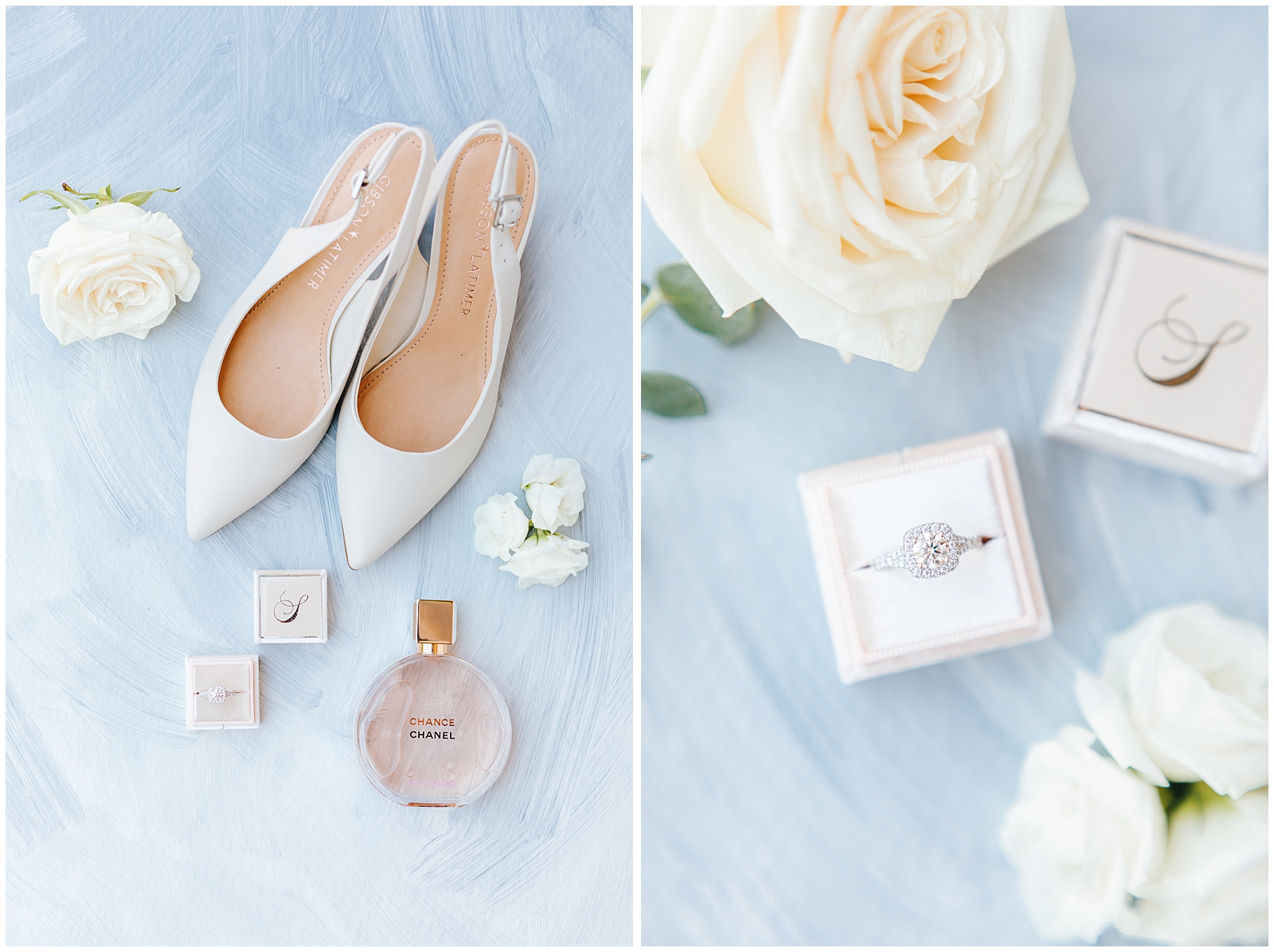 Dusty Blue Fox Canyon Vineyards Wedding Details with Mrs. Box and Chanel Perfume