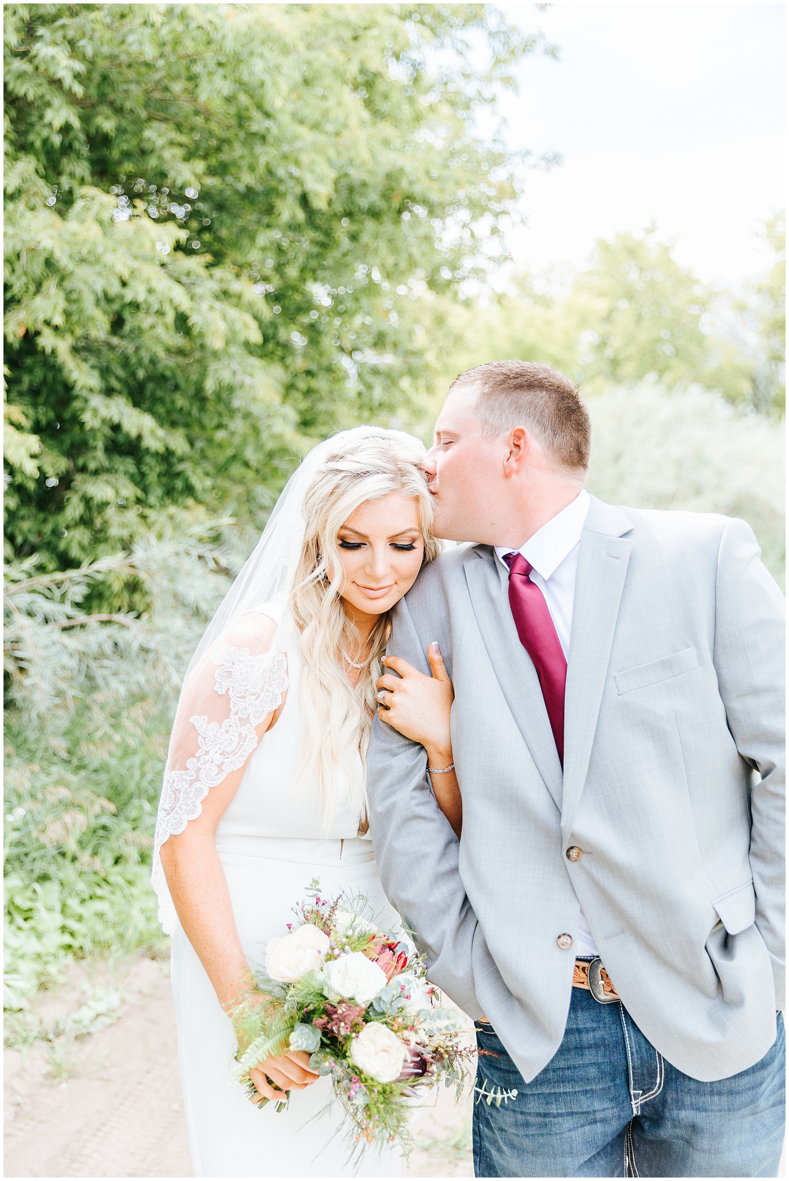 Private Idaho Ranch Wedding Country Wedding Bride and Groom Portraits