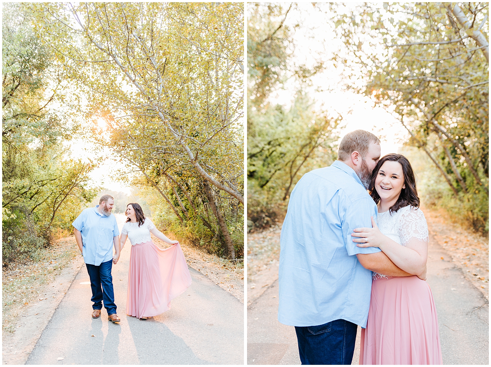 Dreamy Riverside Engagement in Boise Idaho Light & Airy Wedding Photographer