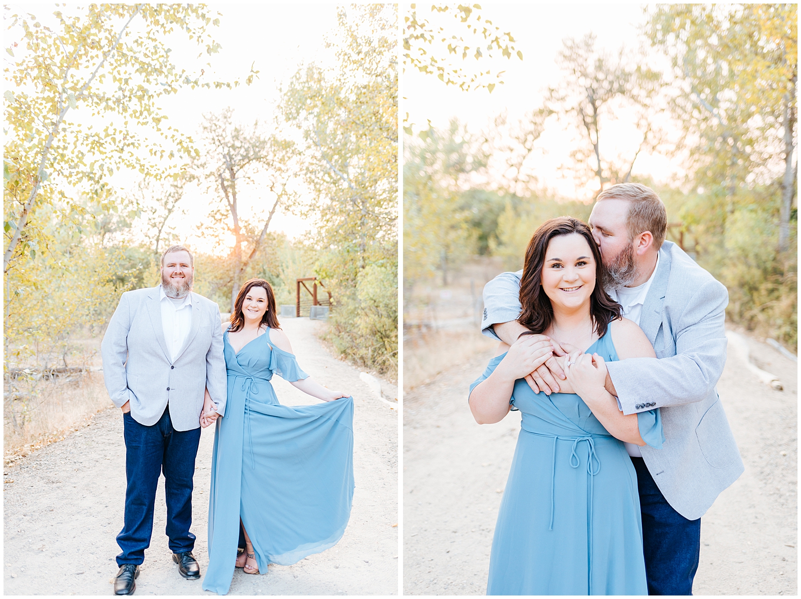 Dreamy Riverside Engagement in Boise Idaho Light & Airy Wedding Photographer