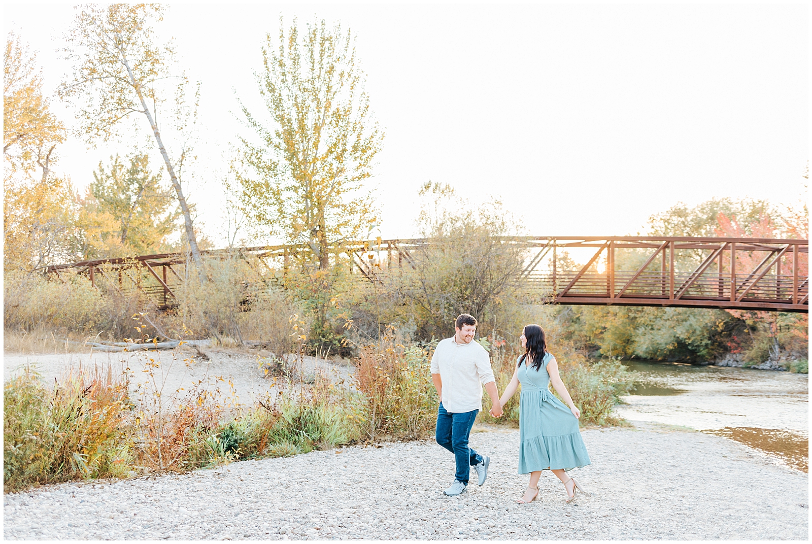 Boise River Fall Engagement Session
