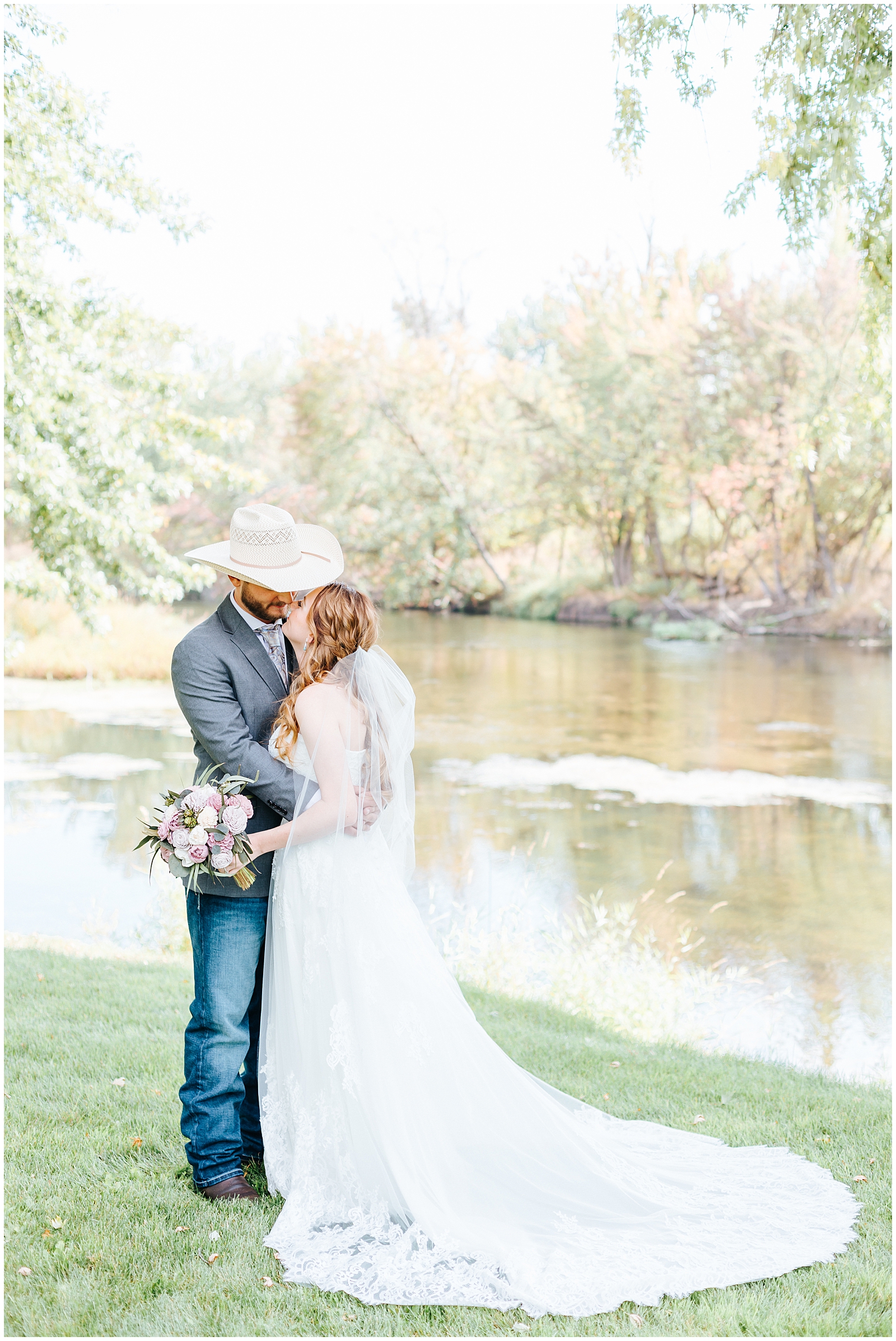 Rustic Chic White Willow Estate Wedding Bride and Groom Portraits