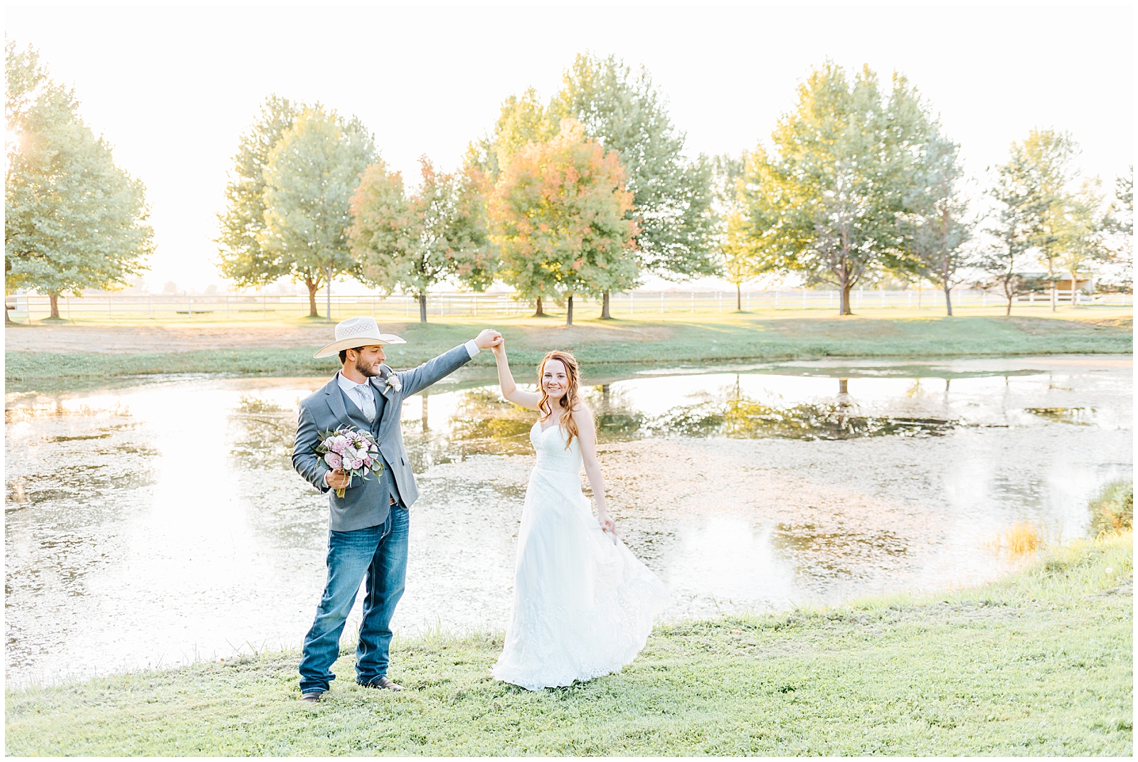 Rustic Chic White Willow Estate Wedding Golden Hour Portraits