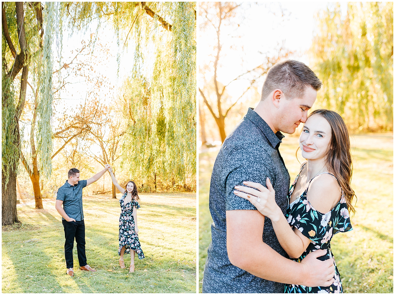 Glowy Fall Engagement Session