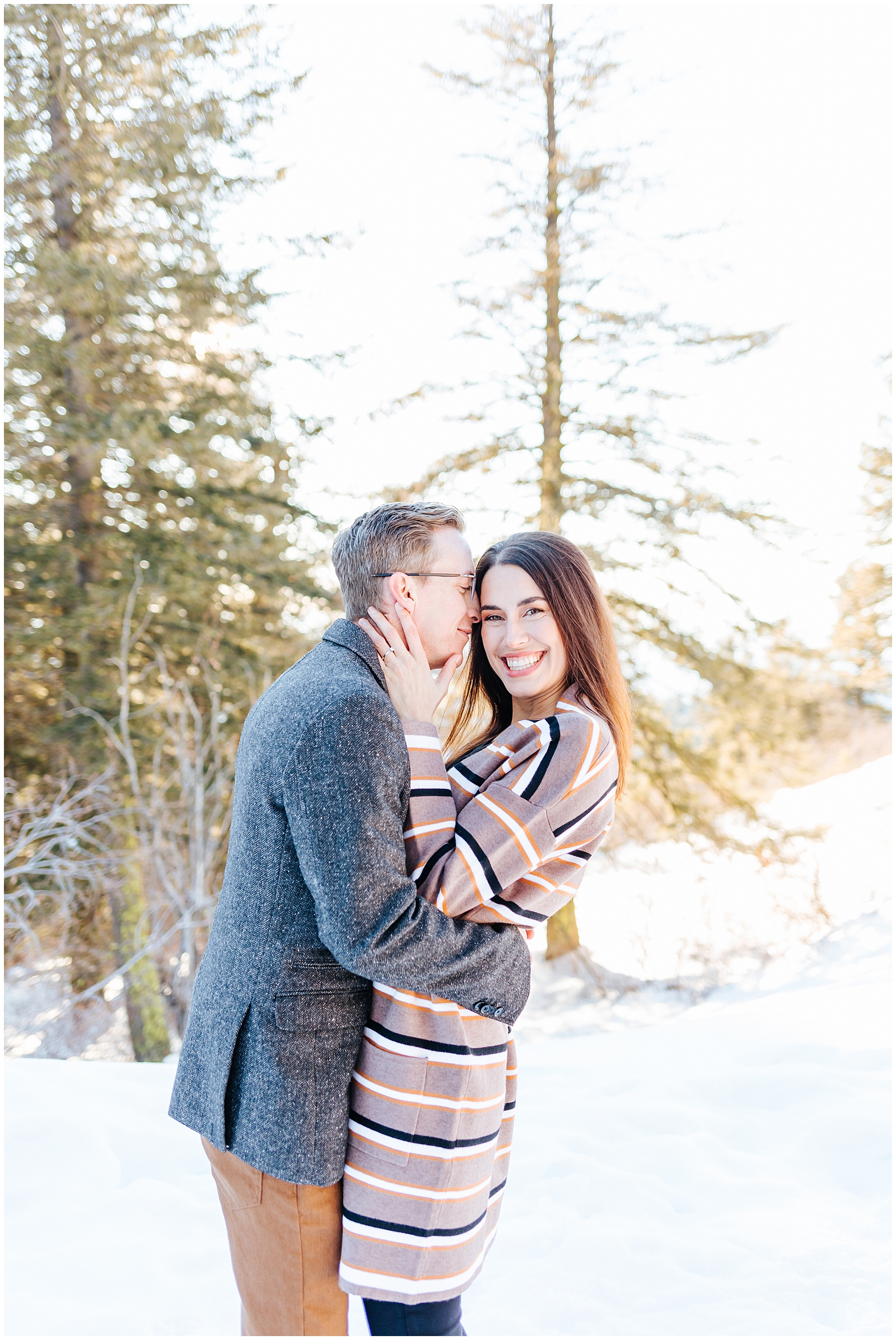 Winter Mountain Engagement Session at Bogus Basin by Karli and David Photography Boise Idaho Wedding Photographers
