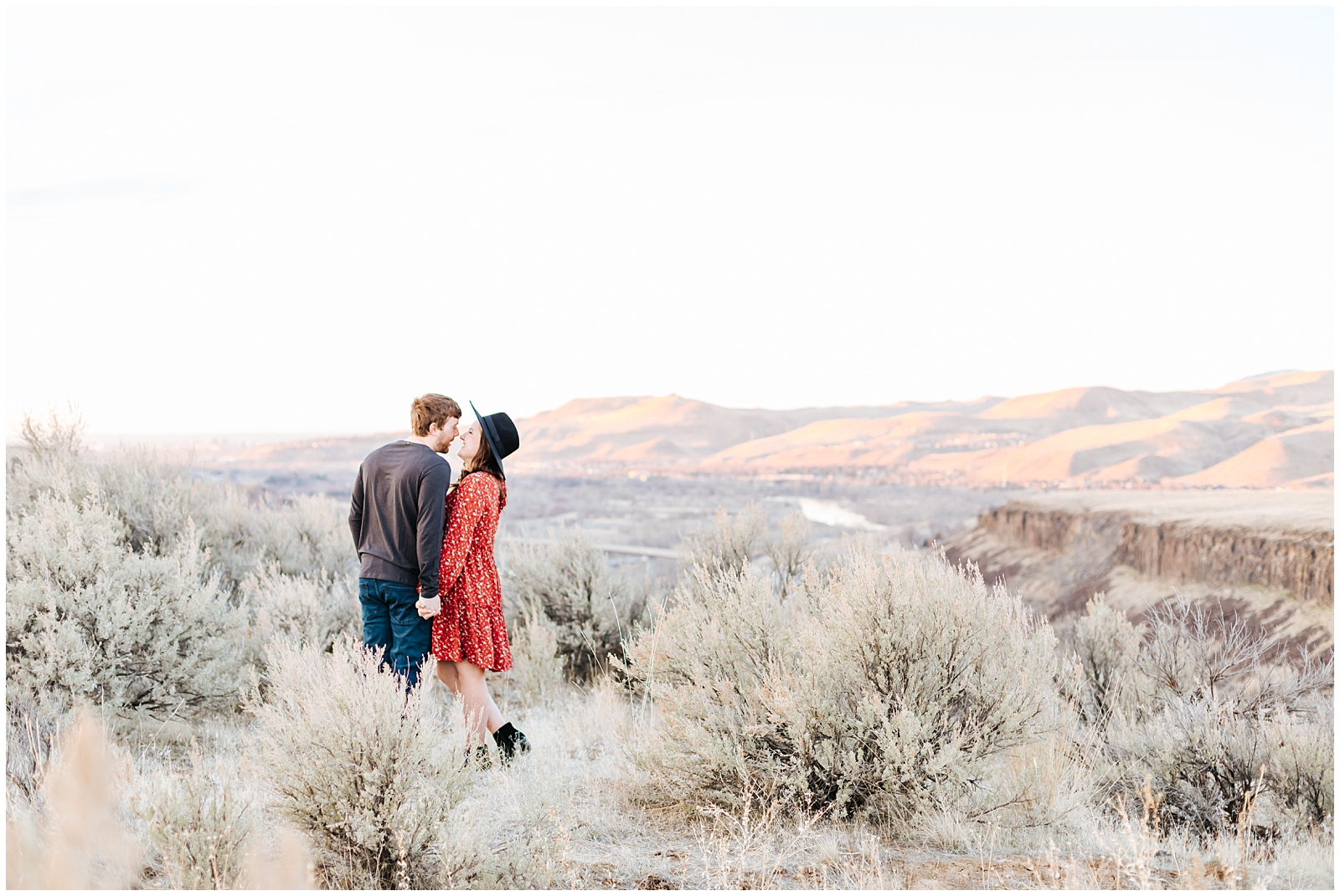 Boise Foothills Desert Engagement Session by Karli and David Photography