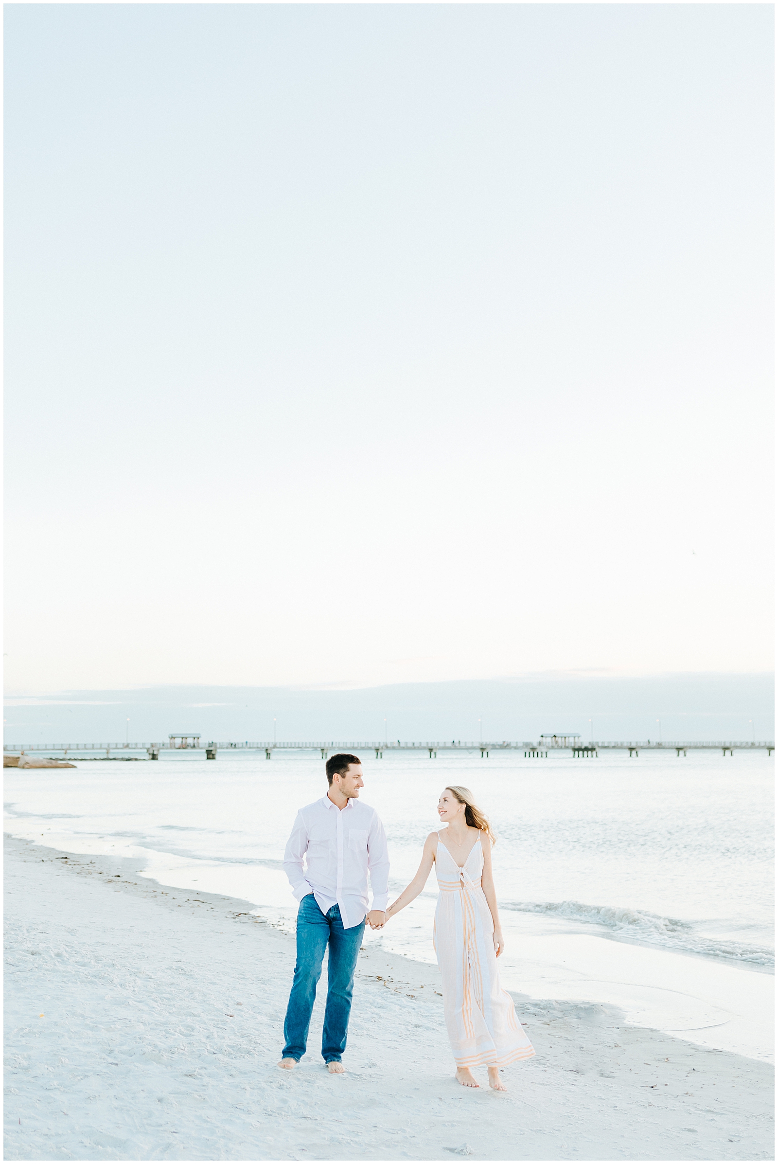 Dreamy Couples Anniversary Session on the beach in St. Petersburg Florida