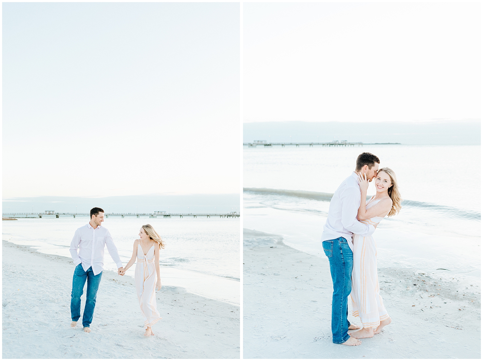 Dreamy Florida Beach Couples Session at Fort Desoto Park in Central Florida