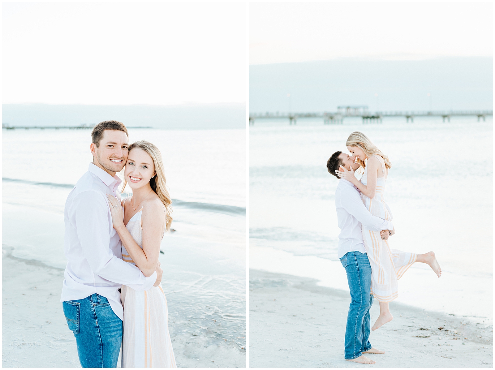 Dreamy Intimate Florida Couples session on the beach