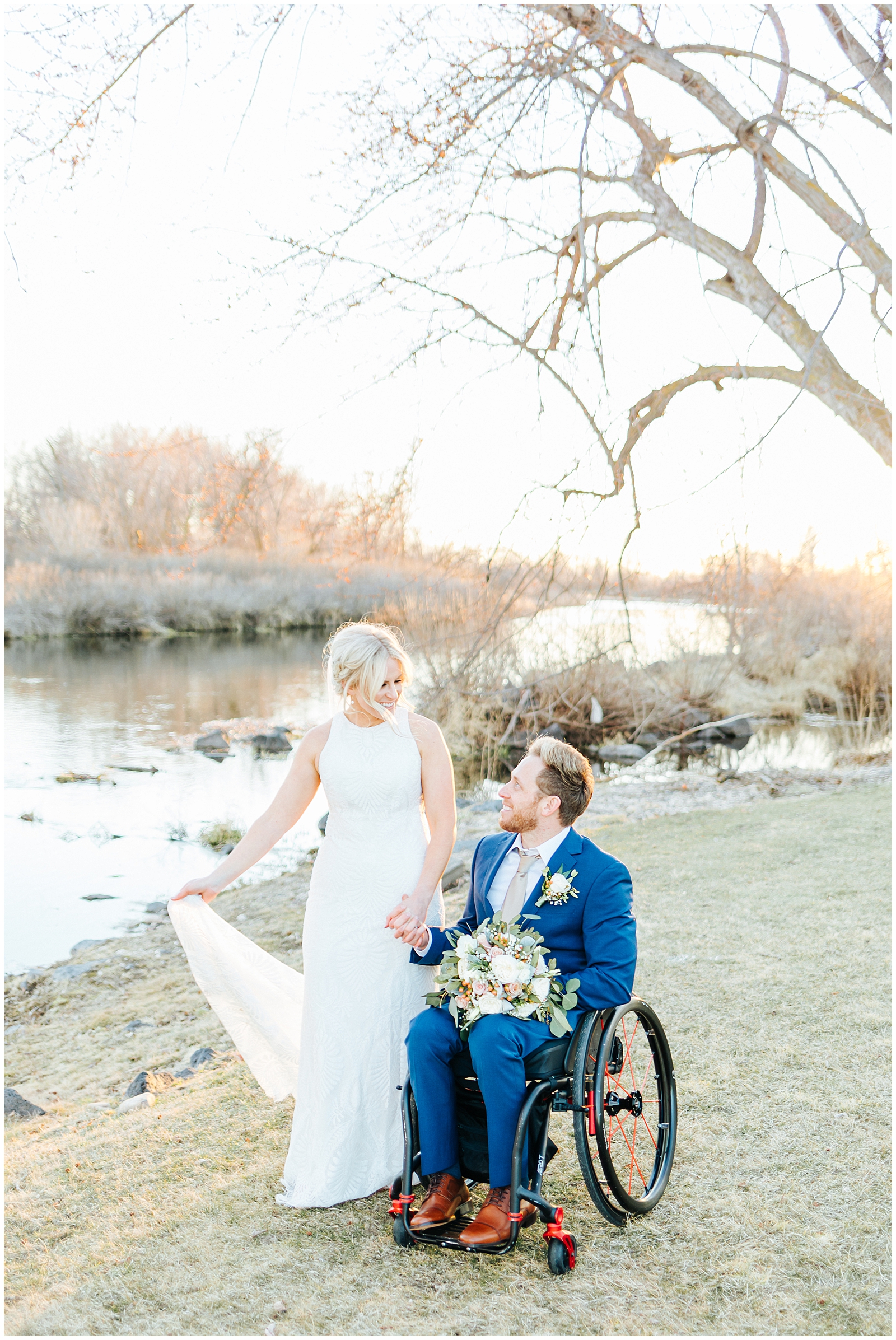Heartfelt Idaho Spring Elopement by the Boise River at White Willow Estate