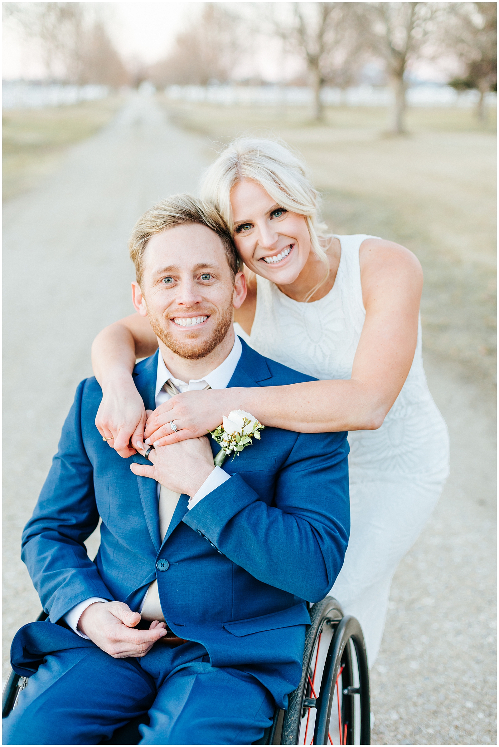 Husband and Wife Golden Hour Portraits at Heartfelt Idaho Spring Elopement