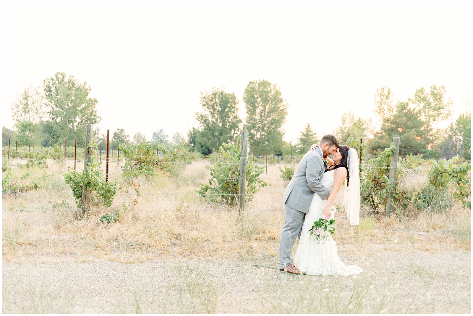 Idaho Flats 16 Wedding Husband and Wife Golden Hour Portraits
