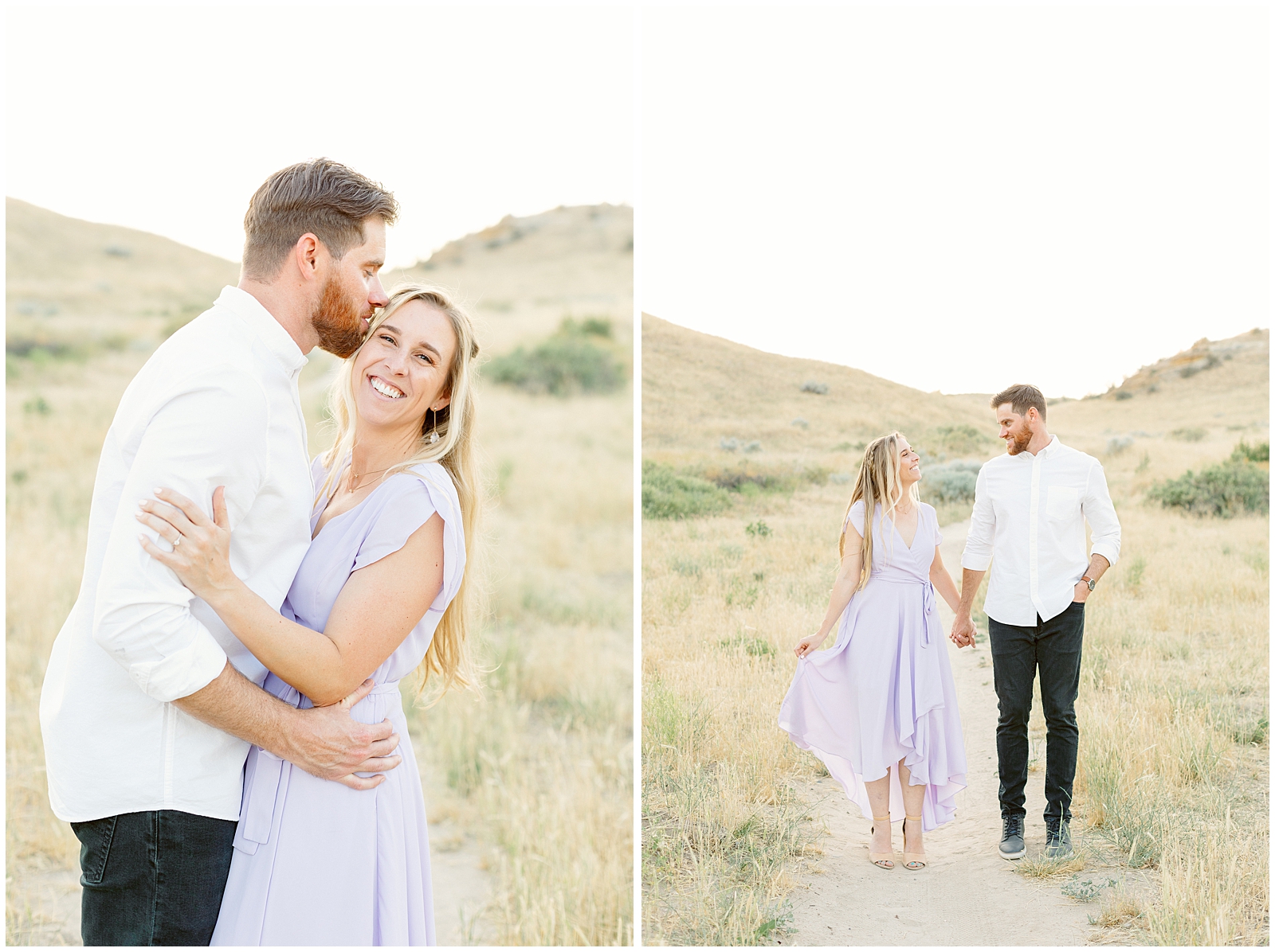 Dreamy Boise Foothills Engagement