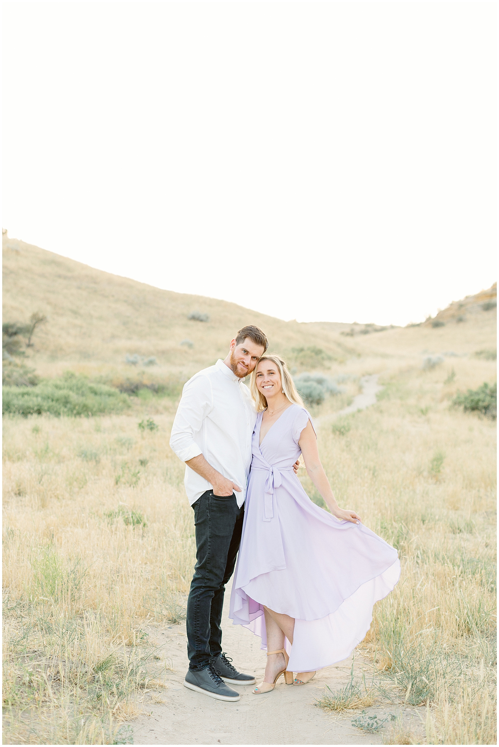 Dreamy Boise Foothills Engagement by Karli and David Photography
