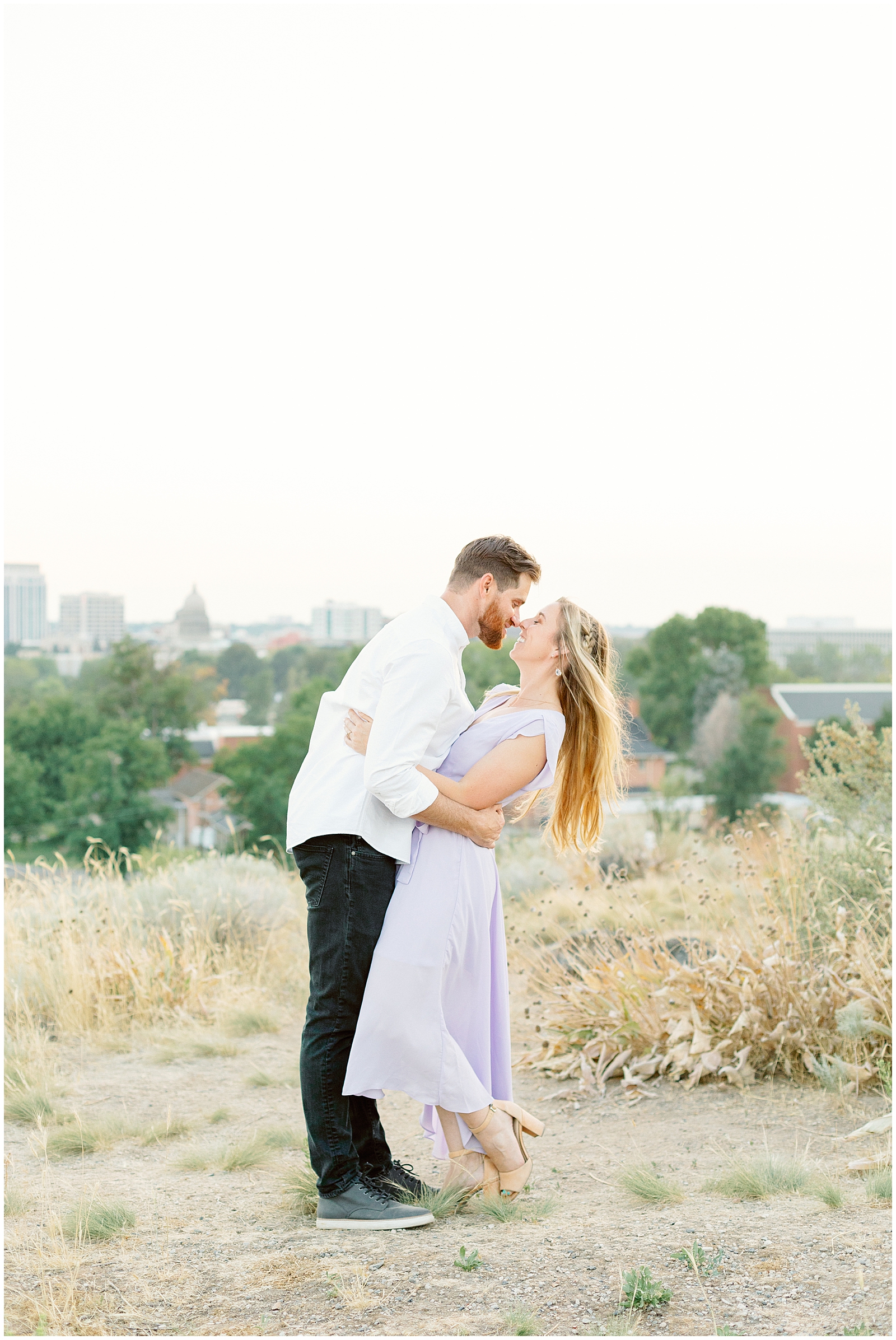 Dreamy Boise Foothills Engagement at the Military Reserve