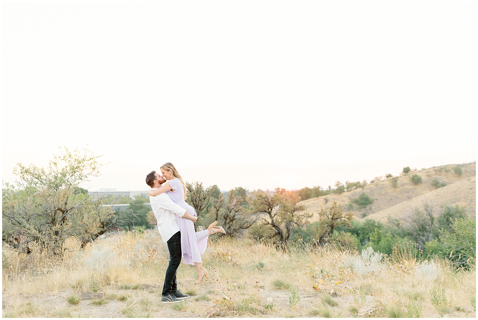 Dreamy Boise Foothills Engagement